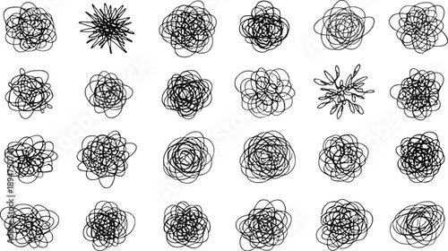 set icon illustration of isolated floral elements in vector format