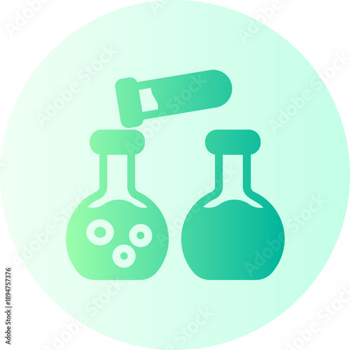 Chemical Reaction gradient icon