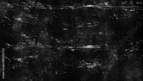 Quadro em tela Aged black textured background with scratches and scuffs, creating vintage and d