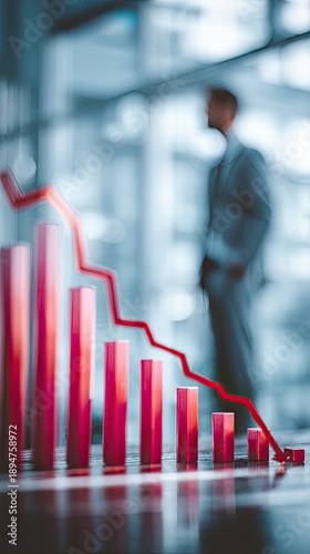 business man with graph