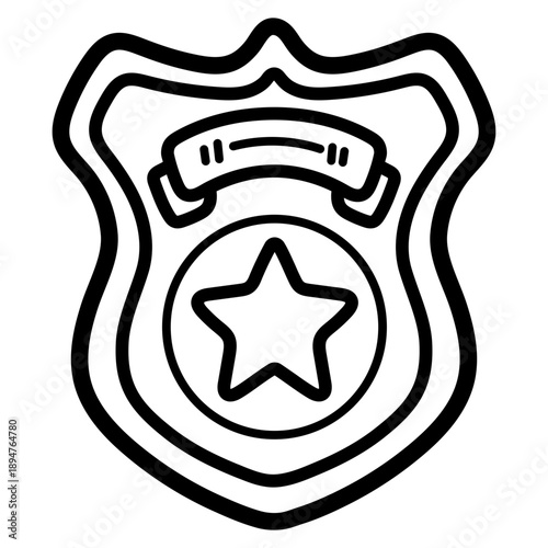 police badge illustration