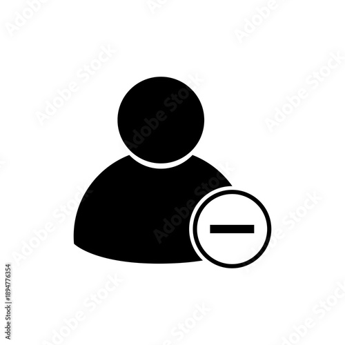 Dismissal of an employee icon. Flat vector illustration design for websites, web design, mobile app, info graphics on white background