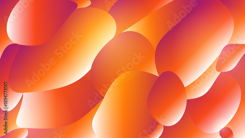 Abstract Liquid Fluid Background with Vibrant Orange and Red Gradients