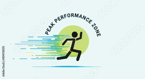 Runner in Peak Performance Zone with Motion Streaks.