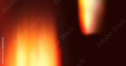 Abstract blurred light leak background with warm red, orange, and yellow tones, glowing light shapes and soft gradient, creating a dramatic fiery atmosphere for modern design and creative use