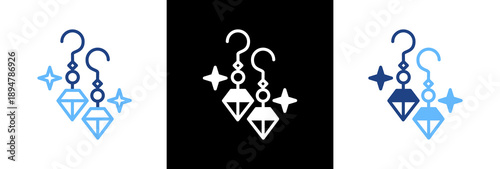Earrings triple icon