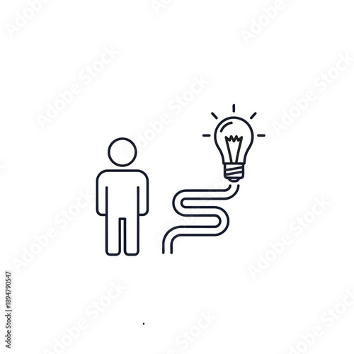 Person having a bright idea