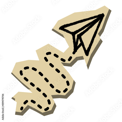 Scrapbook Paper Plane