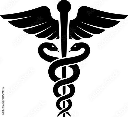 caduceus icon vector