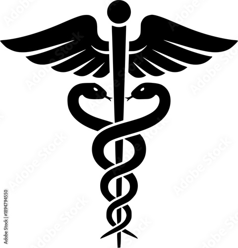 caduceus icon vector