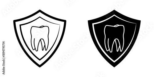 dental protection icon vector graphic