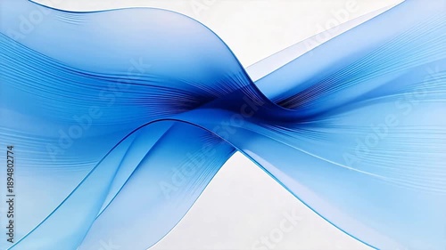 Blue flowing abstract design
