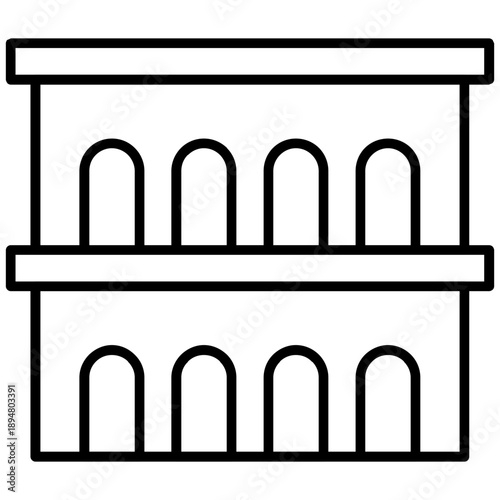Colosseum Icon Vector Element