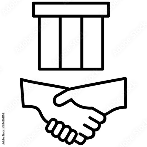 Backroom Bargain Icon Vector Element