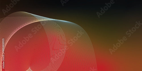 green black and  red abstract shape grainy gradient background with black noisy texture for wide banner poster and header design