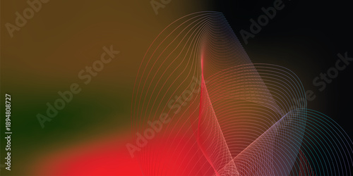 Abstract grainy gradient background with olive red and black glowing shapes and noise texture on black backdrop for banner poster and header design
