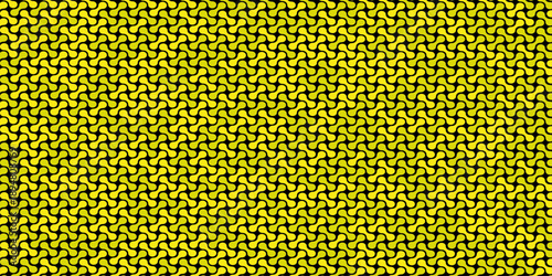 seamless pattern metal grid meatball wall decoration with chains circle wallpaper  yellow paper ornament cover page banner template design.