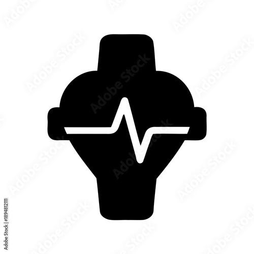 Abstract medical symbol representing heart health and cardiac well being concept