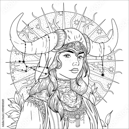 Coloring book, vintage vintage style deck of tarot cards. magical predictions of the future, mysterious characters.