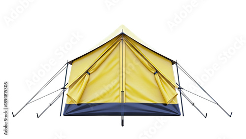 Yellow A-frame Tent