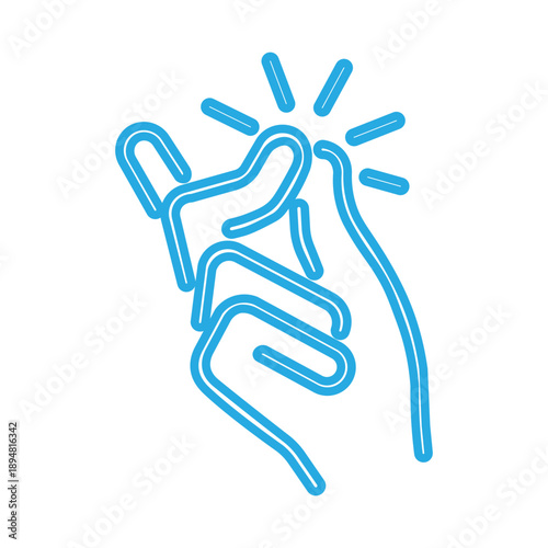 a hand performing a finger snap