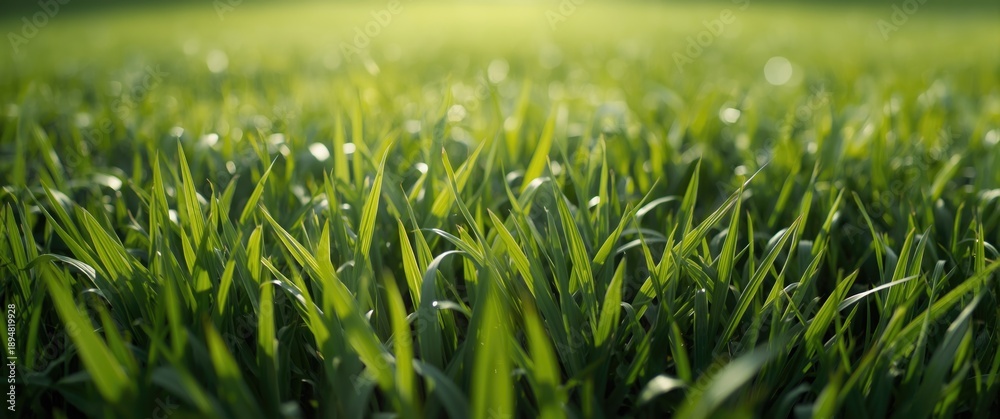 Obraz premium Background with green grass texture, Lawn area, Backyard scenery, Grass pattern