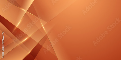 Abstract background vector illustration with a modern design, orange and gold colors, and geometric elements.