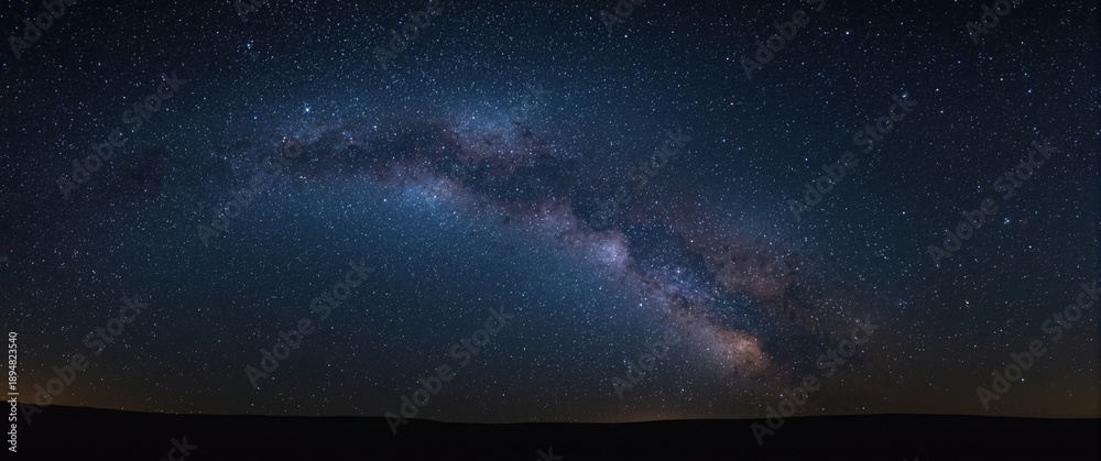 Fototapeta premium Milky Way star field captured in a wide-angle photo