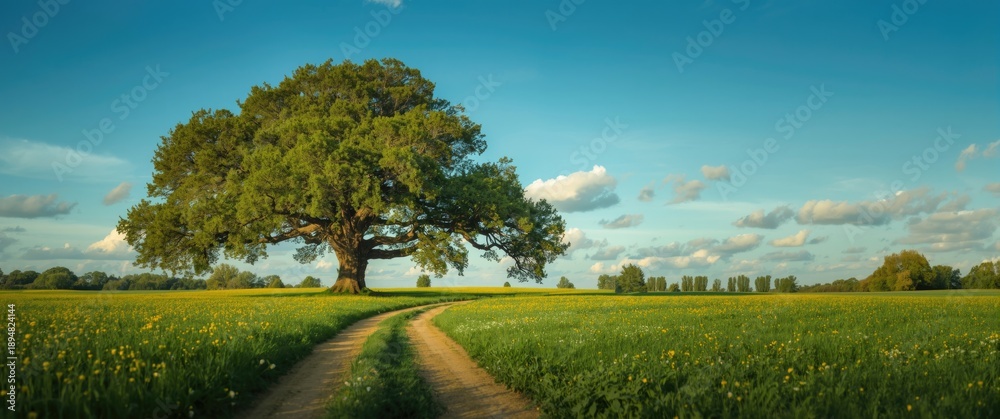 Fototapeta premium Verdant Green Scenery