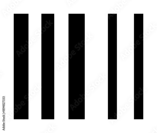 Four vertical black lines