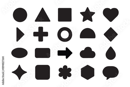 Playing cards icon set with poker suits and casino symbols illustration