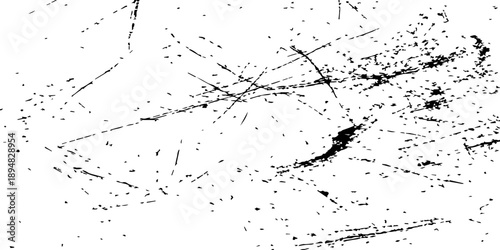 Abstract grunge vector design featuring a black and white ink splash pattern with a spider silhouette and splat paint texture framed by a dirty splatter border art illustration