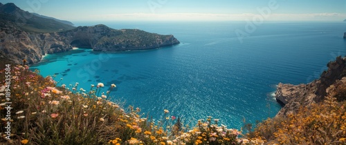 Panel kuchenny z motywem Beautiful Mediterranean island of Pantelleria in Sicily featuring sea, coast, and cliffs