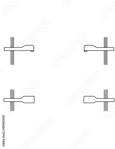 cross on white