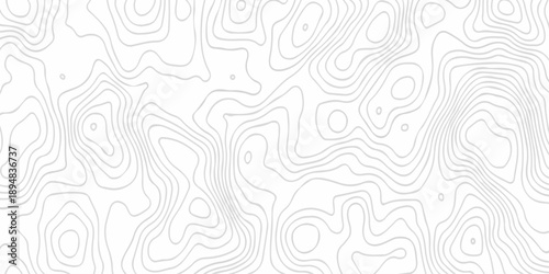Black and white lines seamless Topographic map patterns, topography line map. Vintage outdoors style. The stylized height of the topographic map contour in lines and contours isolated on transparent.