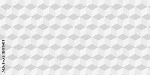 Cubic pattern and seamless cube grid hexagon technology background. Geometric pattern illustration mosaic, square and triangle wallpaper.