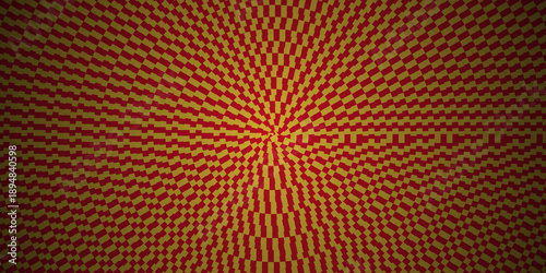 Symmetrical Radial Sunburst Pattern with Interlocking Two Tone Woven Texture