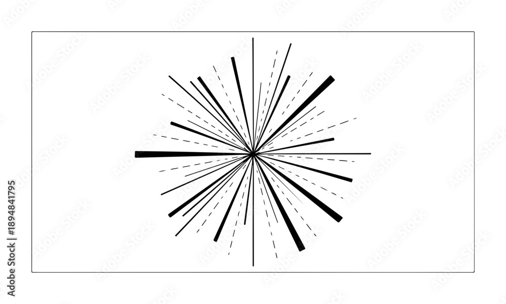 Obraz premium Abstract starburst design