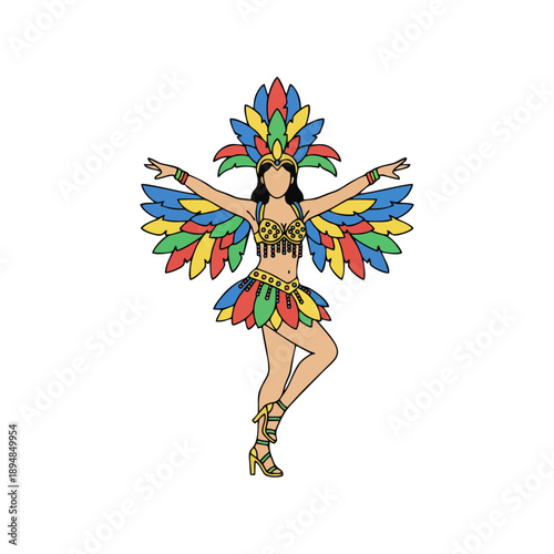 woman in carnival mask