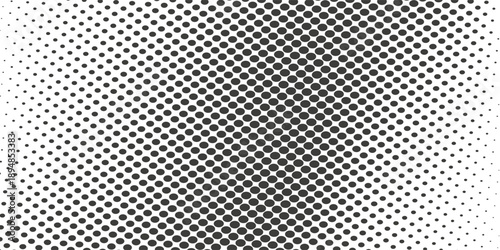 Titik-titik halftone putih dan hitam pola warna latar belakang tekstur grunge gradien. Ilustrasi vektor gaya olahraga komik seni pop titik. eps 10