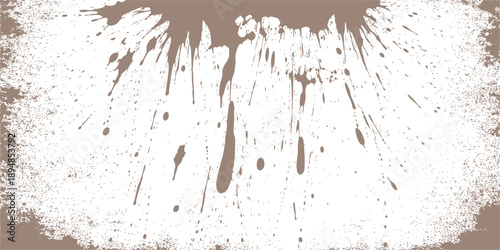 Abstract grunge texture background with black ink splash splatters and paint drip stains on a dirty paper pattern vector illustration