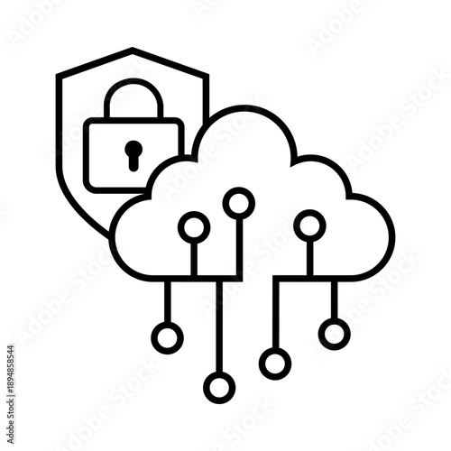 Firewall vector icon. Cybersecurity Illustration sign. Computer antivirus symbol. Data protection logo.