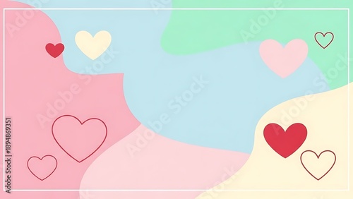 Happy valentine day. with creative love composition of the hearts paper cut style. Symbol of love. Valentine day gift box. Valentine day Background