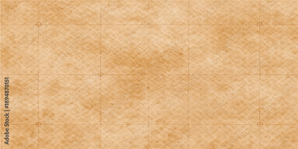 Obraz premium Antique aged brown parchment texture with a stained vintage grunge pattern on a rough ancient paper surface for a retro design