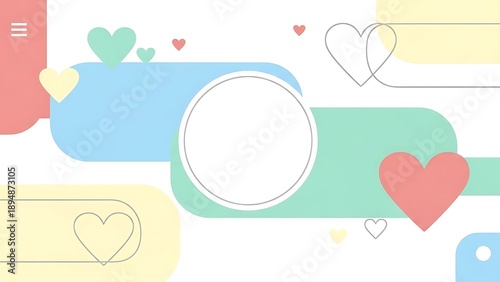 Happy valentine day. with creative love composition of the hearts. Symbol of love. Valentine day gift box. Valentine day Background