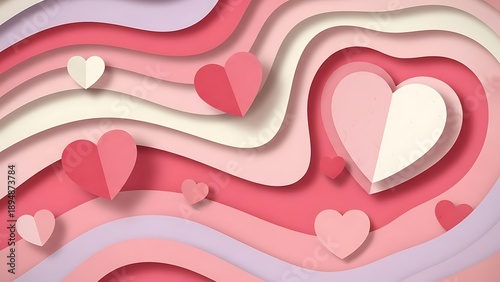 Happy valentine day. with creative love composition of the hearts. Symbol of love. Valentine day gift box. Valentine day Background