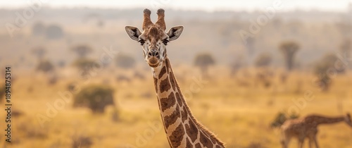 Giraffa camelopardalis in the daylight