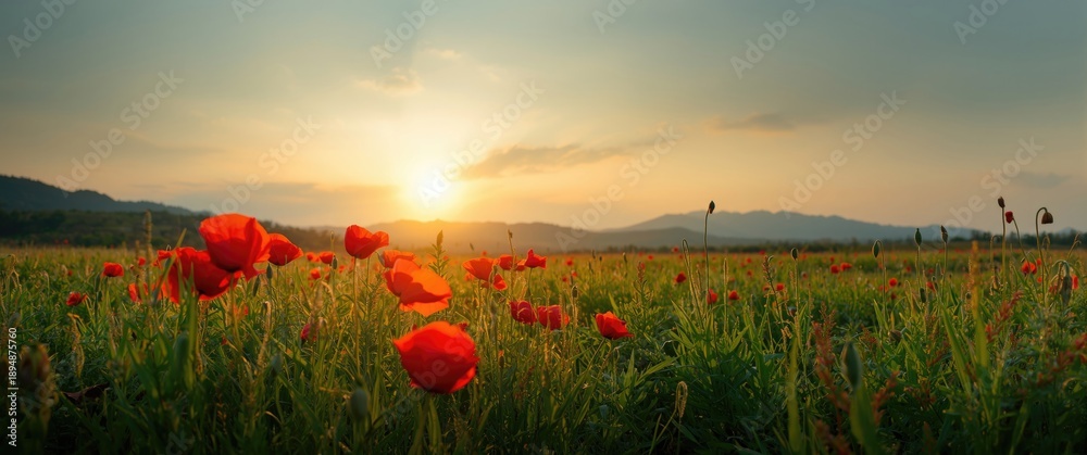 Obraz premium Poppies as the Background