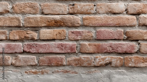 Rustic Brick Wall Texture with Warm Tones and Subtle Variations Ideal for Interior Design, Architecture, and Backgrounds in Creative Projects