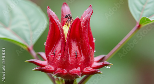red and yellow flower
